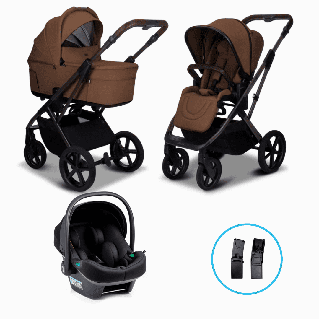 Moon CIAO Fold 3in1 Set Cognac inkl. Babyschale LOLA