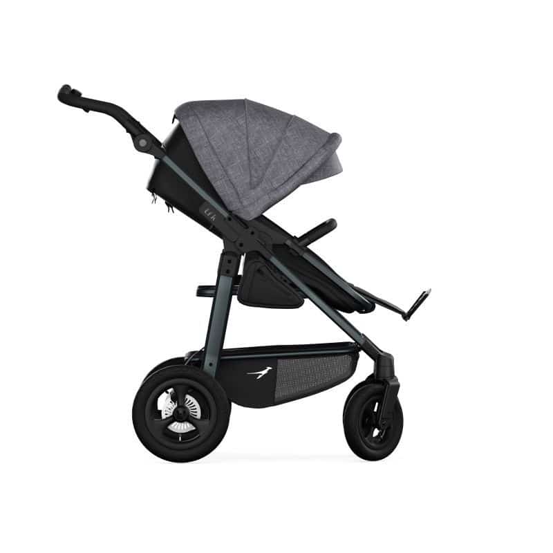 TFK Mono 4 3in1 Kinderwagen Set Premium Grau mit CYBEX Cloud T i-Size Sepia Black & TFK Mono Adapter