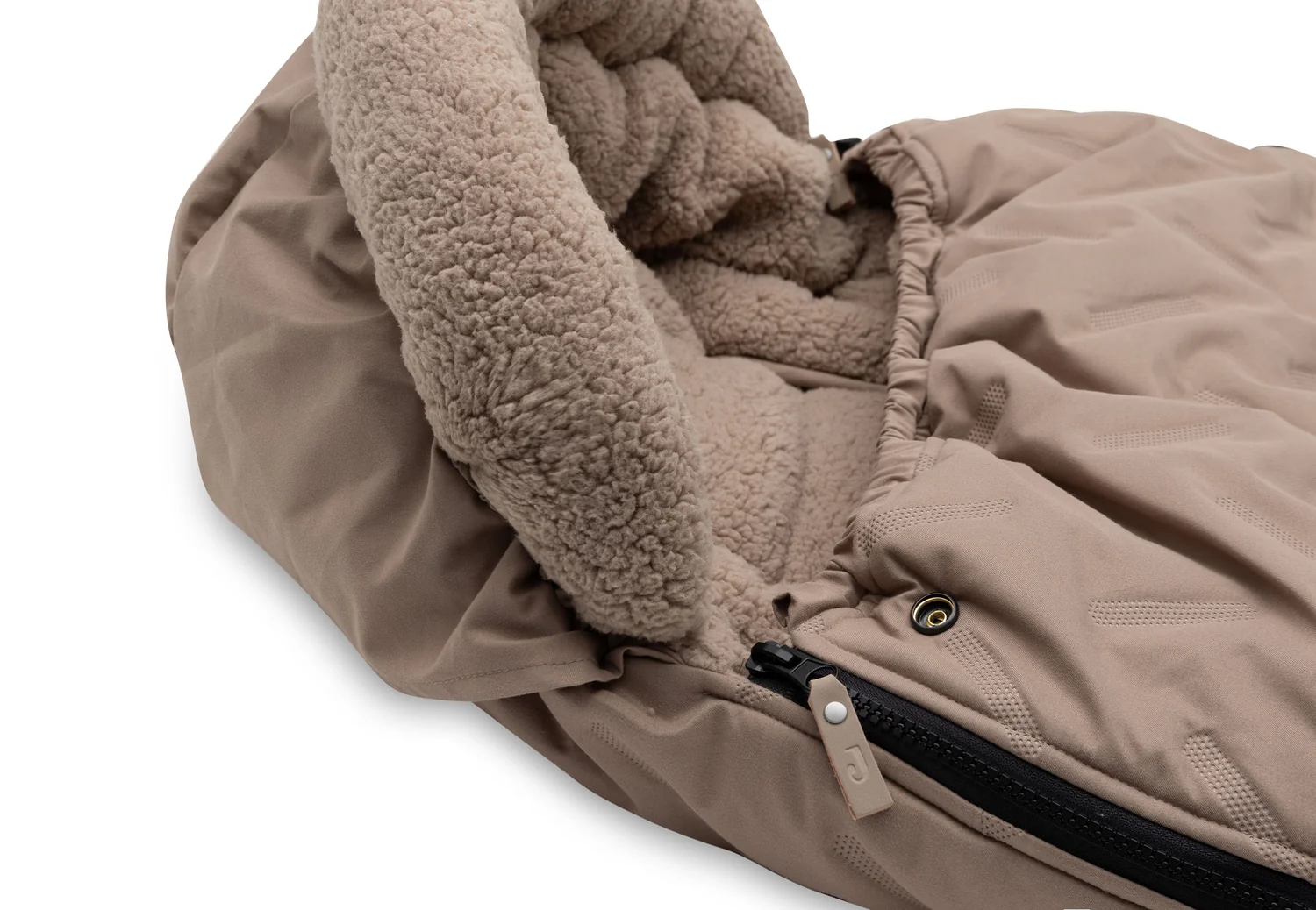 Jollein Fußsack - Embossed Milky Coffee