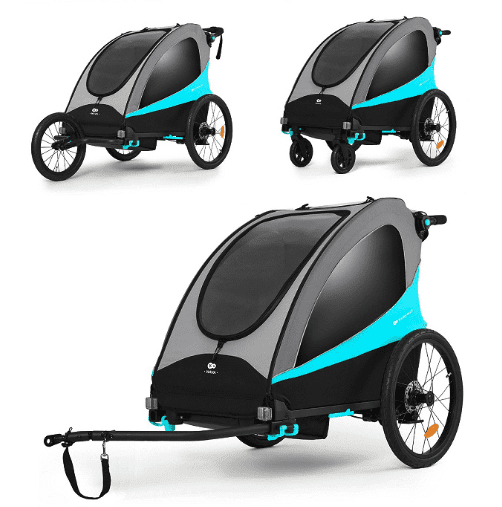 Kinderkraft 3in1 Fahrradanhänger NAVA blau Kinderkraft 3in1 Fahrradanhänger NAVA blau