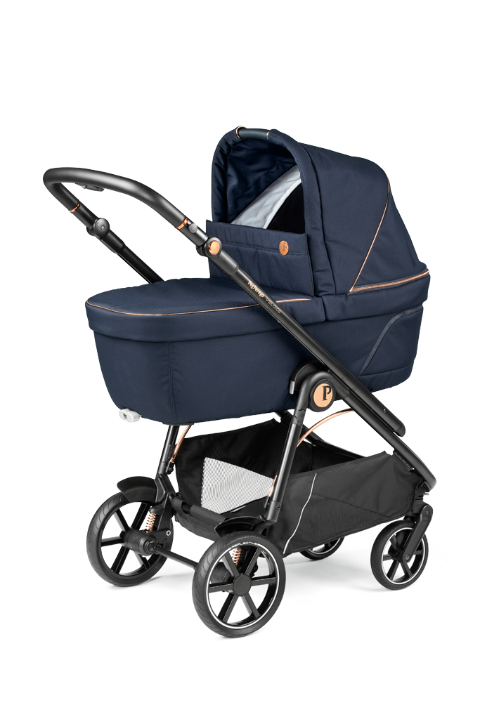 Peg Perego Veloce Kombikinderwagen Blue Shine inkl. Culla Belvedere Babywanne Peg Perego Veloce Kombikinderwagen Blue Shine inkl. Culla Belvedere Babywanne
