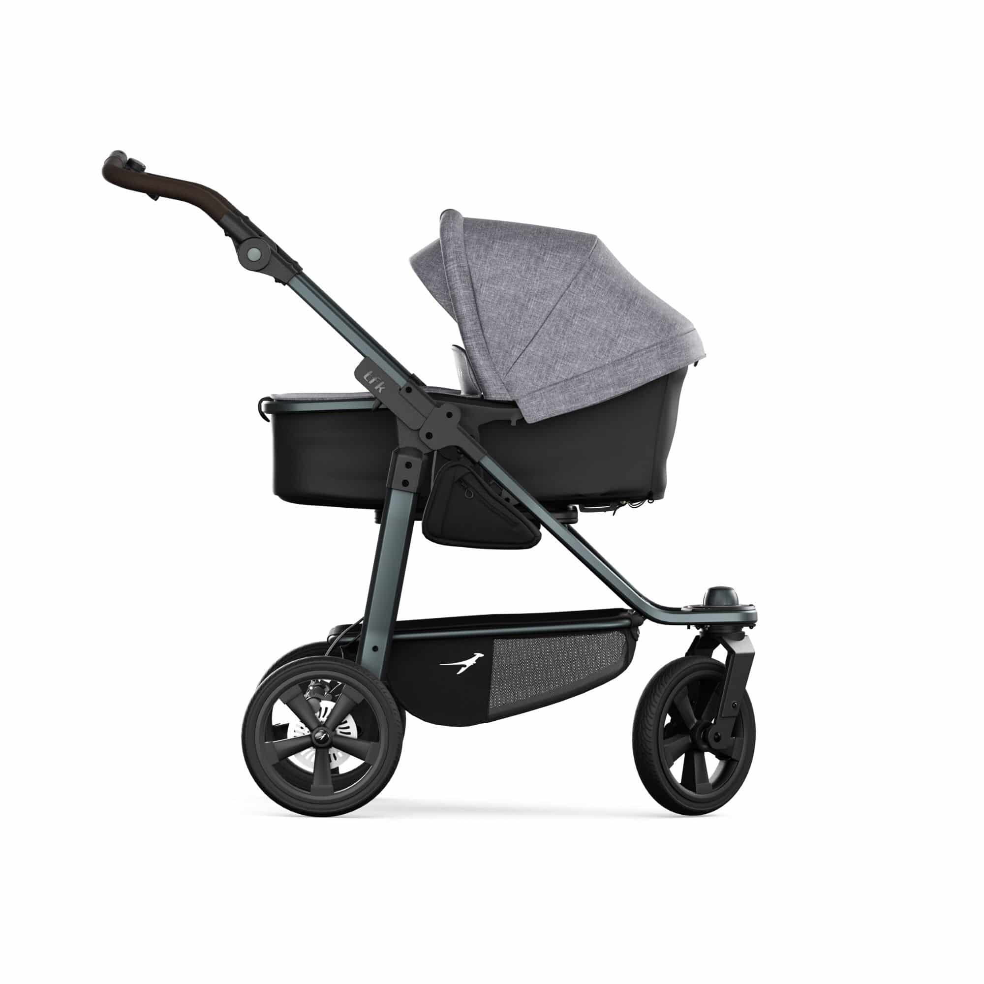 TFK Mono 3 4in1 Kinderwagen Set Premium Grau mit CYBEX Cloud T i-Size Sepia Black, CYBEX Base T & TFK Mono Adapter TFK Mono 3 4in1 Kinderwagen Set Premium Grau mit CYBEX Cloud T i-Size Sepia Black, CYBEX Base T & TFK Mono Adapter