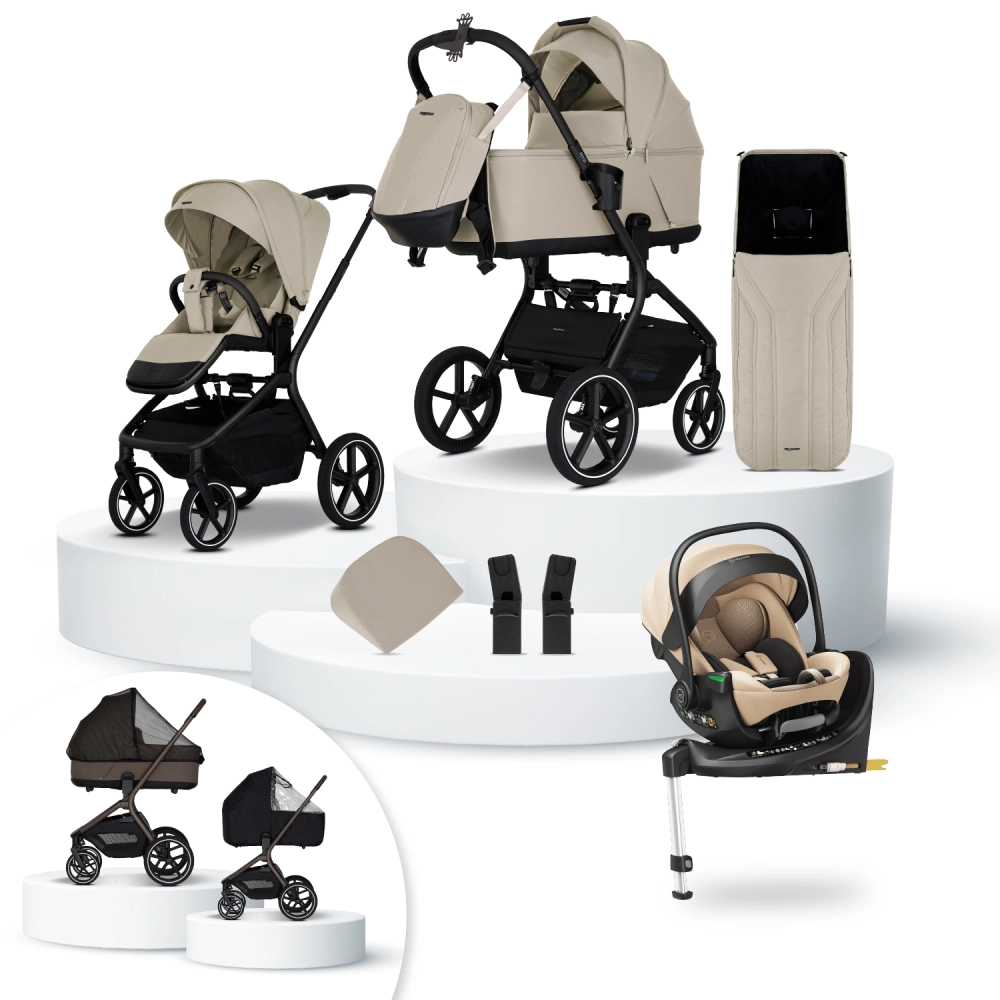 my junior MAVI Kinderwagen-Set 16-teilig Sandstone Beige