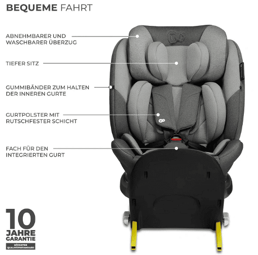 Kinderkraft Autositz I-FIX i-Size grau Kinderkraft Autositz I-FIX i-Size grau