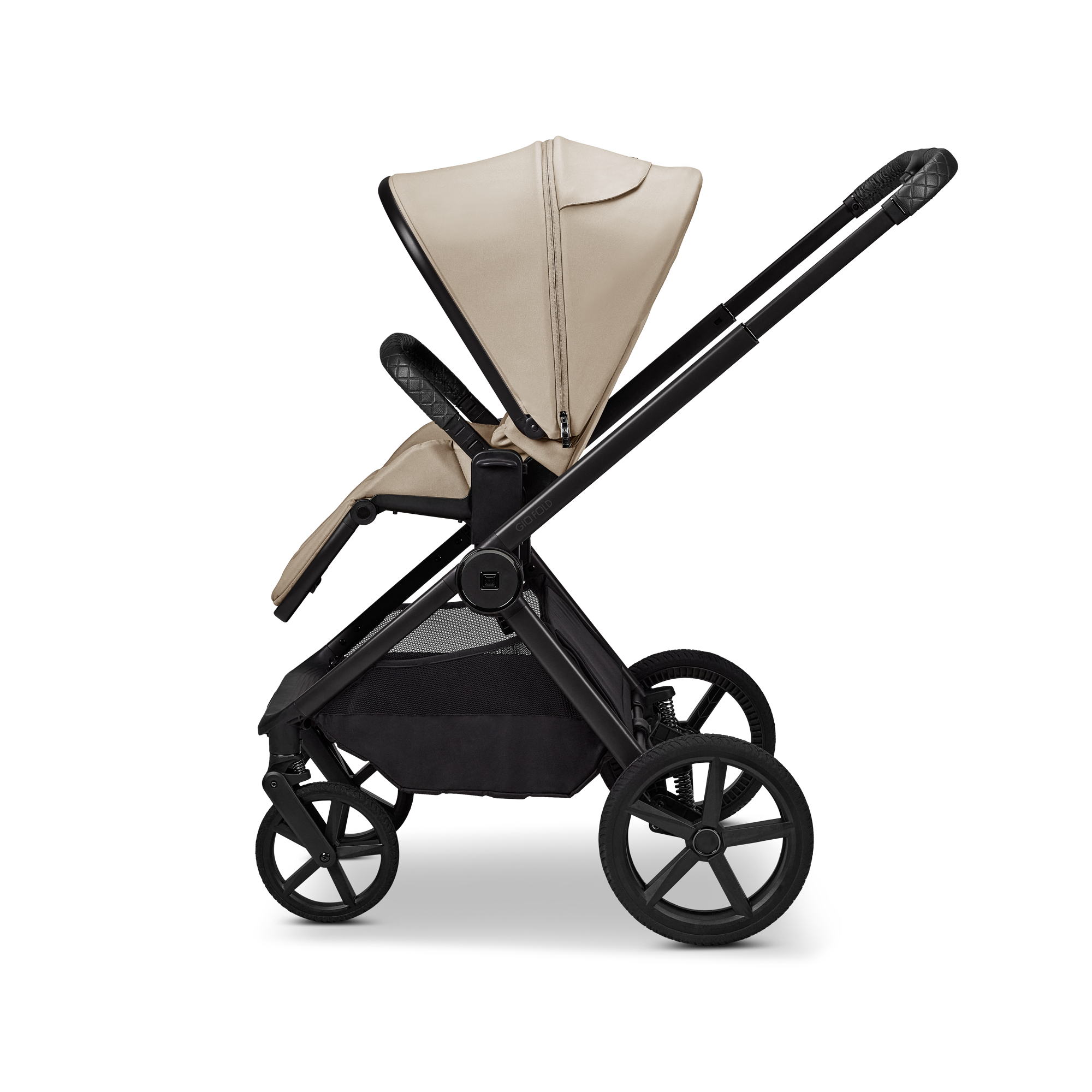 Moon GIO Fold Kombikinderwagen Sand mit Lightweight-Rädern