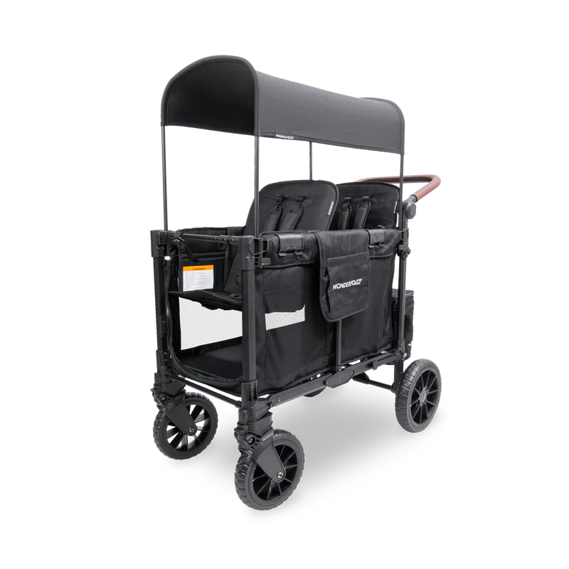 Wonderfold W2 Luxe Pro KinderVan 2-Sitzer - Schwarz