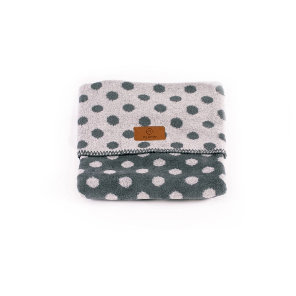 Baumwolle Graphite Dots Grey