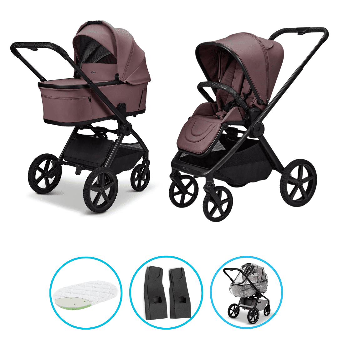 Moon GIO Fold Kombikinderwagen Tonka mit Lightweight-Rädern inkl. GRATIS Adapter und Regenverdeck