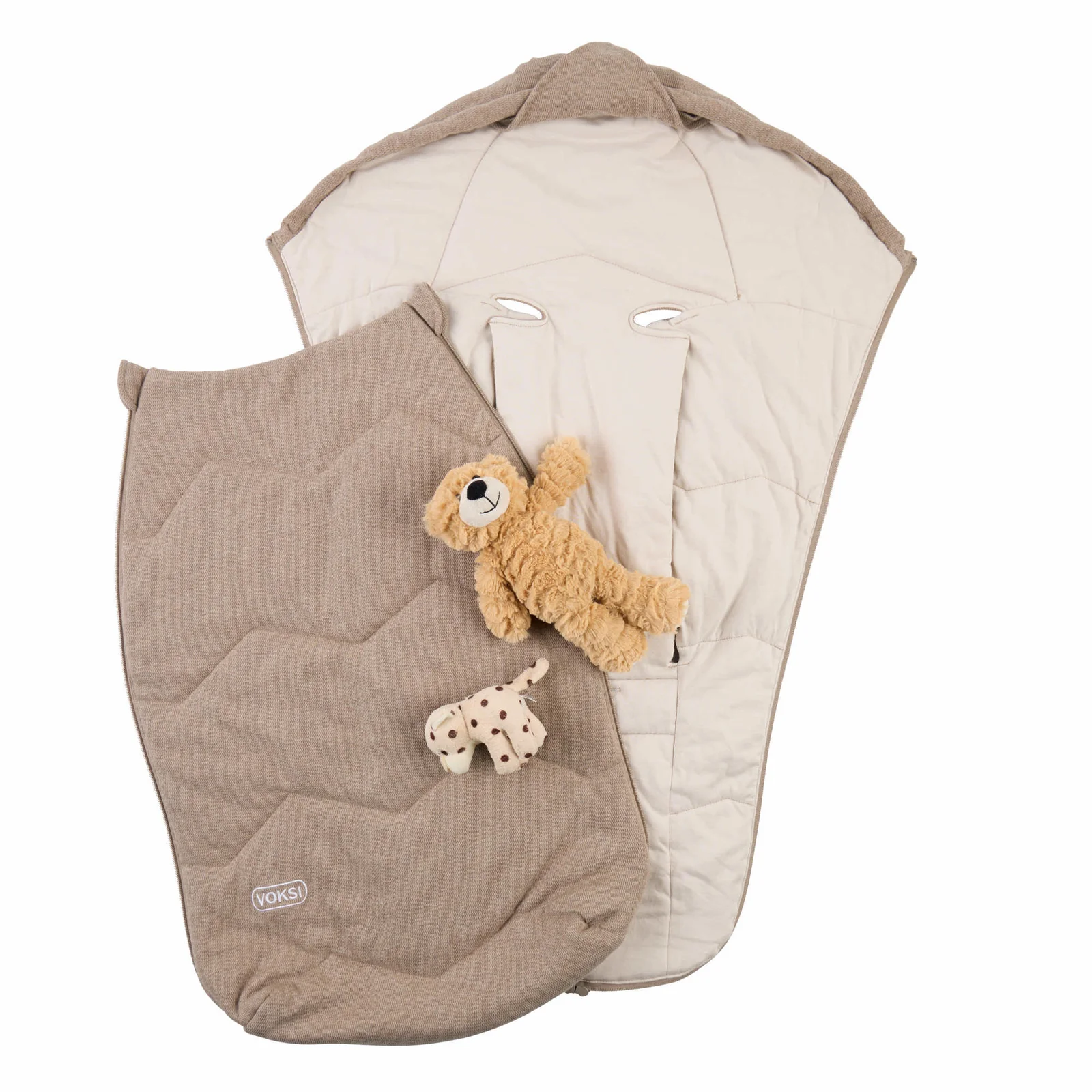 VOKSI Breeze Light Fußsack für Babyschale Walnut