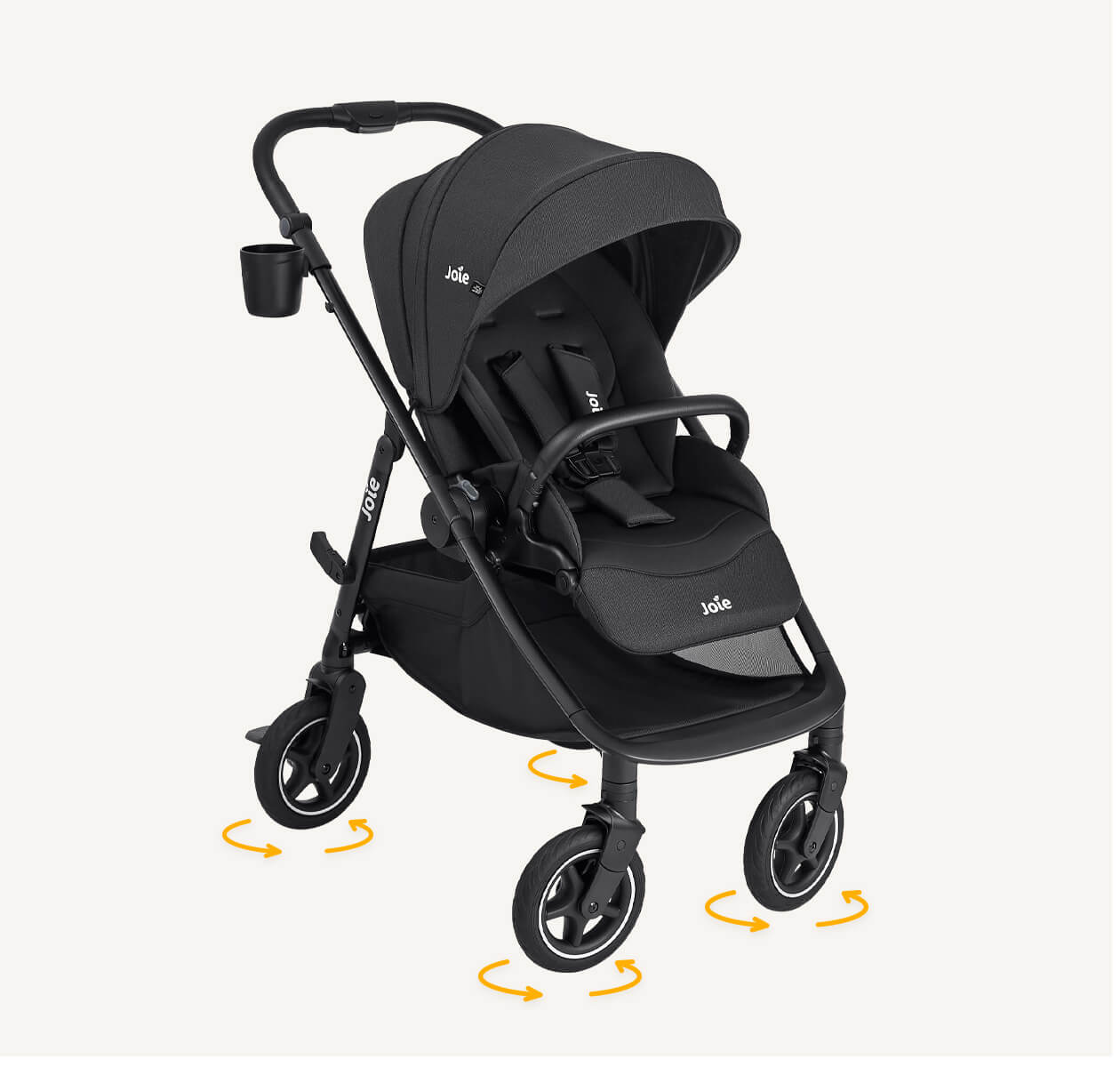 Joie Versadrift Raven – Flexibler Multi-Mode Kinderwagen ab Geburt mit 360°-Schwenkrädern vorne & hinten. Wendbarer Sitz, flache Liegeposition, Travel-System kompatibel, einhändig faltbar & hoher Fahrkomfort für Alltag und Reisen. Joie Versadrift Raven – Flexibler Multi-Mode Kinderwagen ab Geburt mit 360°-Schwenkrädern vorne & hinten. Wendbarer Sitz, flache Liegeposition, Travel-System kompatibel, einhändig faltbar & hoher Fahrkomfort für Alltag und Reisen.