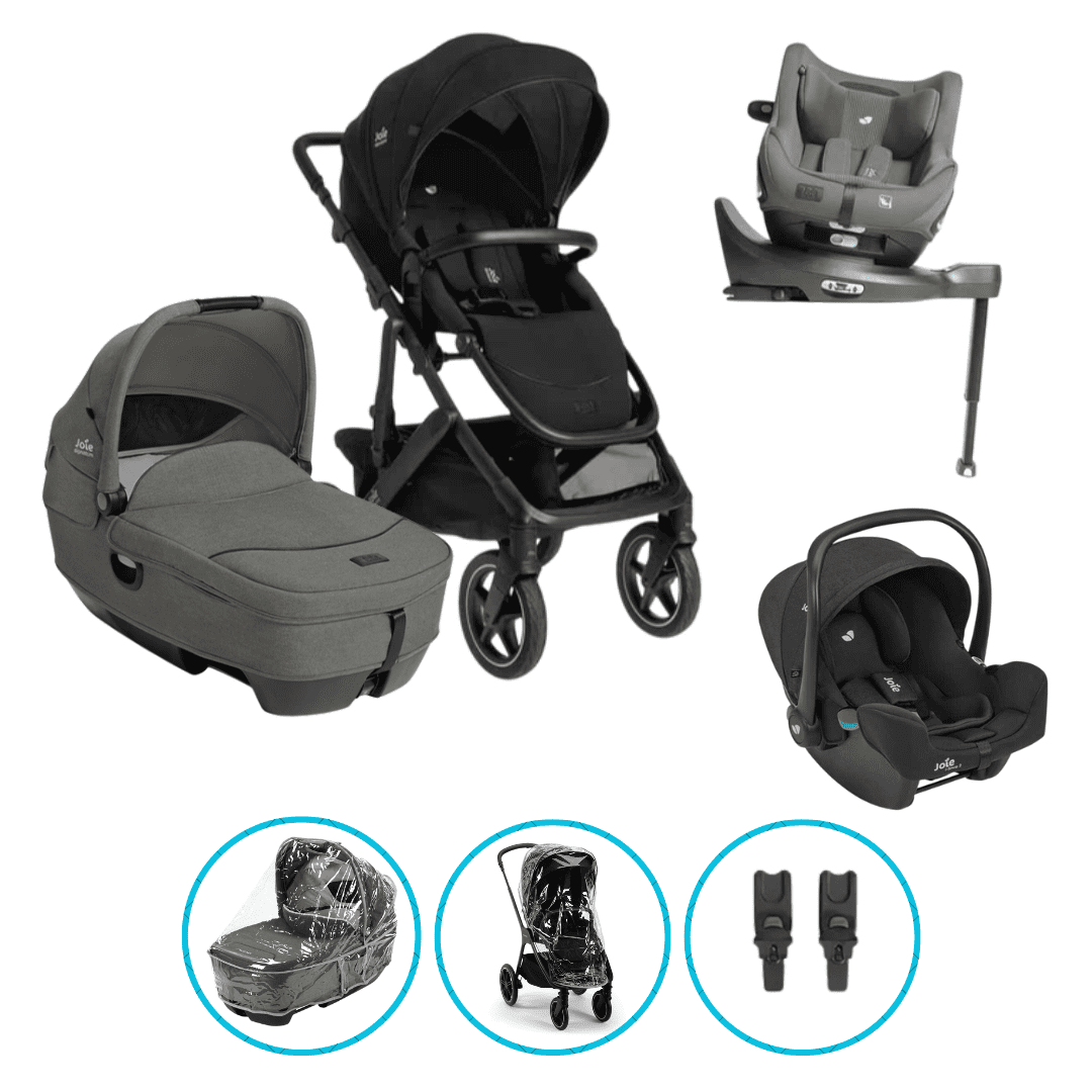 Joie Signature Vinca XL Kinderwagen-Set Evergreen inkl. i-Snug Raven, Base Encore und i-Harbour E