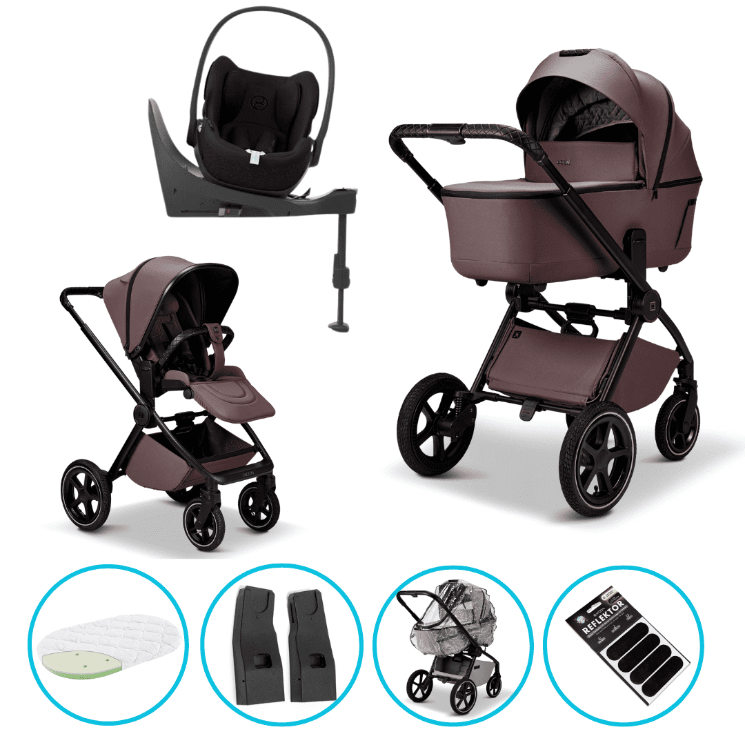 Moon GIO 2.0 Kombikinderwagen tonka 4in1 Set inkl. Cloud T i-Size black und Base T