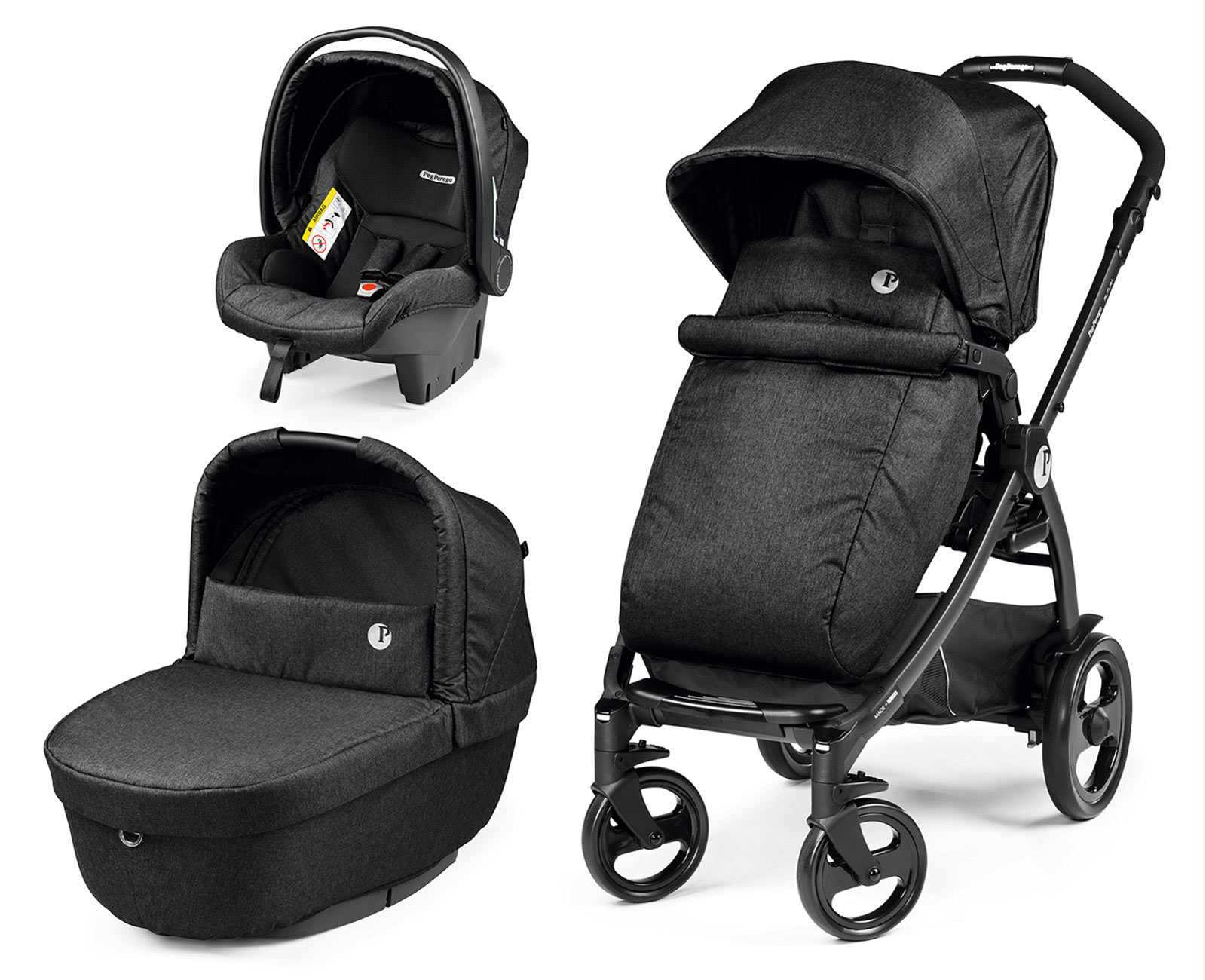 Peg Perego Kinderwagen-Set Futura (inkl. Babyschale) Ardesia Peg Perego Kinderwagen-Set Futura (inkl. Babyschale) Ardesia