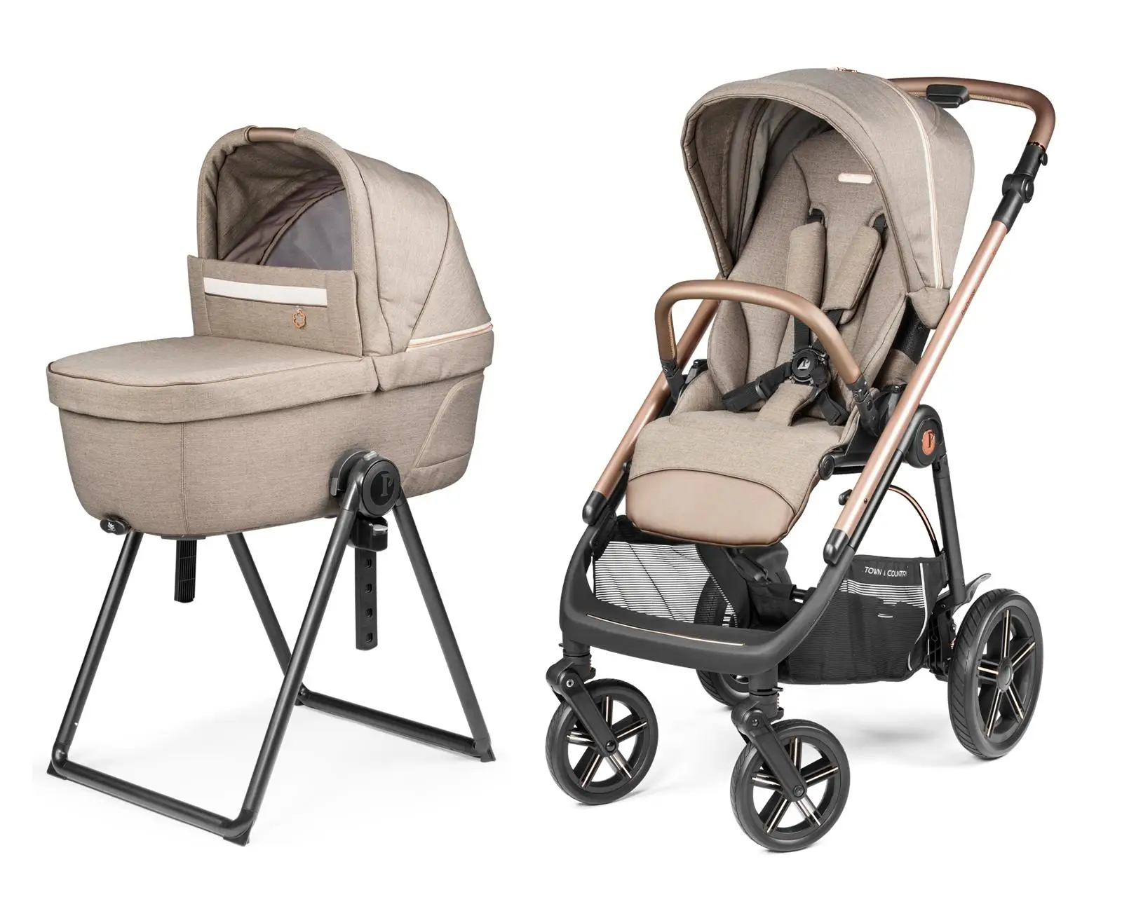 Peg Perego Veloce TC Kombikinderwagen Mon Amour inkl. Culla Belvedere Babywanne Peg Perego Veloce TC Kombikinderwagen Mon Amour inkl. Culla Belvedere Babywanne
