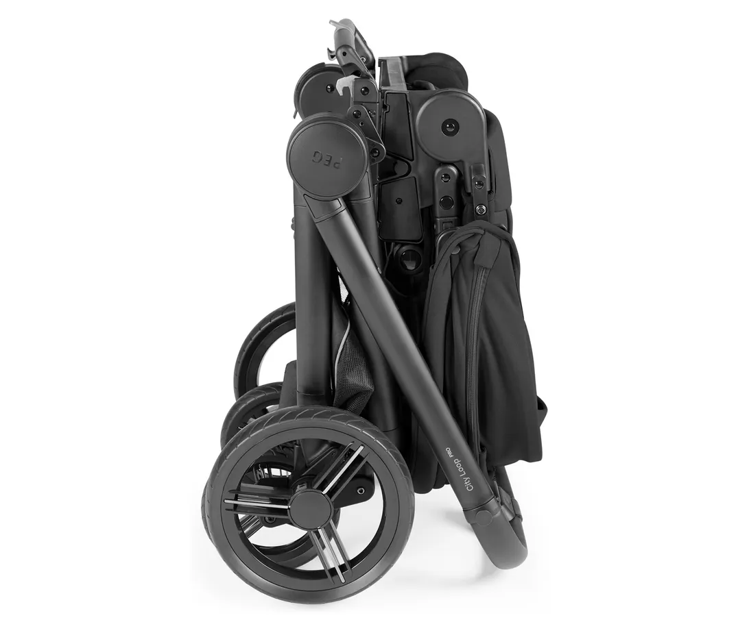 PEG 3in1 Kombikinderwagen City Loop Pro True Black inkl. Babyschale Primo Viaggio SLK True Black