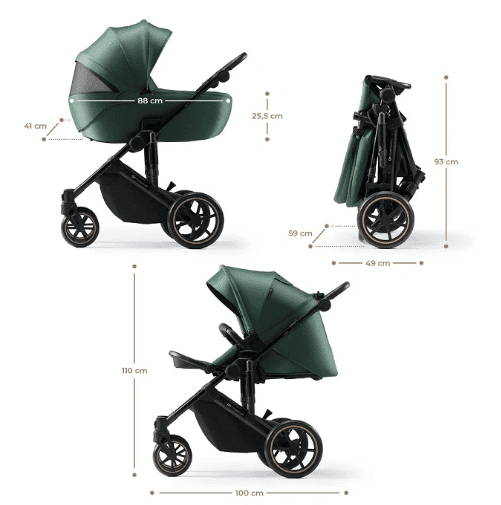 Kinderkraft Kinderwagen 3in1 PRIME 2 PRO Grün Kinderkraft Kinderwagen 3in1 PRIME 2 PRO Grün