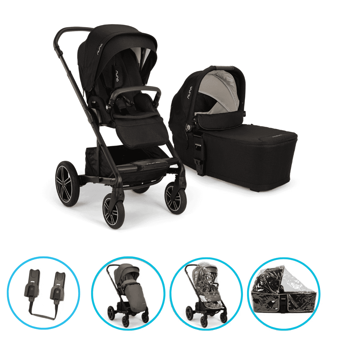 Nuna MIXX next 2in1 Kombikinderwagen Caviar inkl. Winterset Caviar & gratis Zubehör Nuna MIXX next 2in1 Kombikinderwagen Caviar inkl. Winterset Caviar & gratis Zubehör