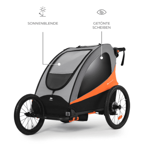 Kinderkraft 3in1 Fahrradanhänger NAVA orange Kinderkraft 3in1 Fahrradanhänger NAVA orange