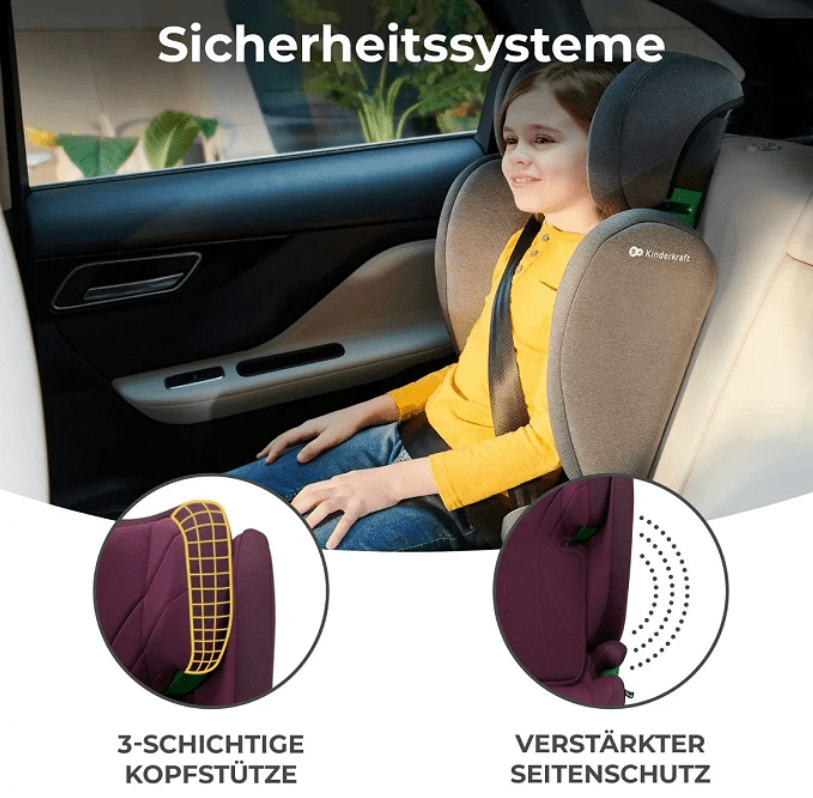 Kinderkraft Autositz JUNIOR FIX 2 burgunder Kinderkraft Autositz JUNIOR FIX 2 burgunder