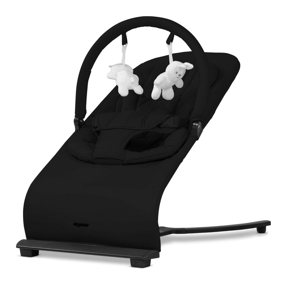 my junior Motion Bouncer Babywippe Black Owl Air