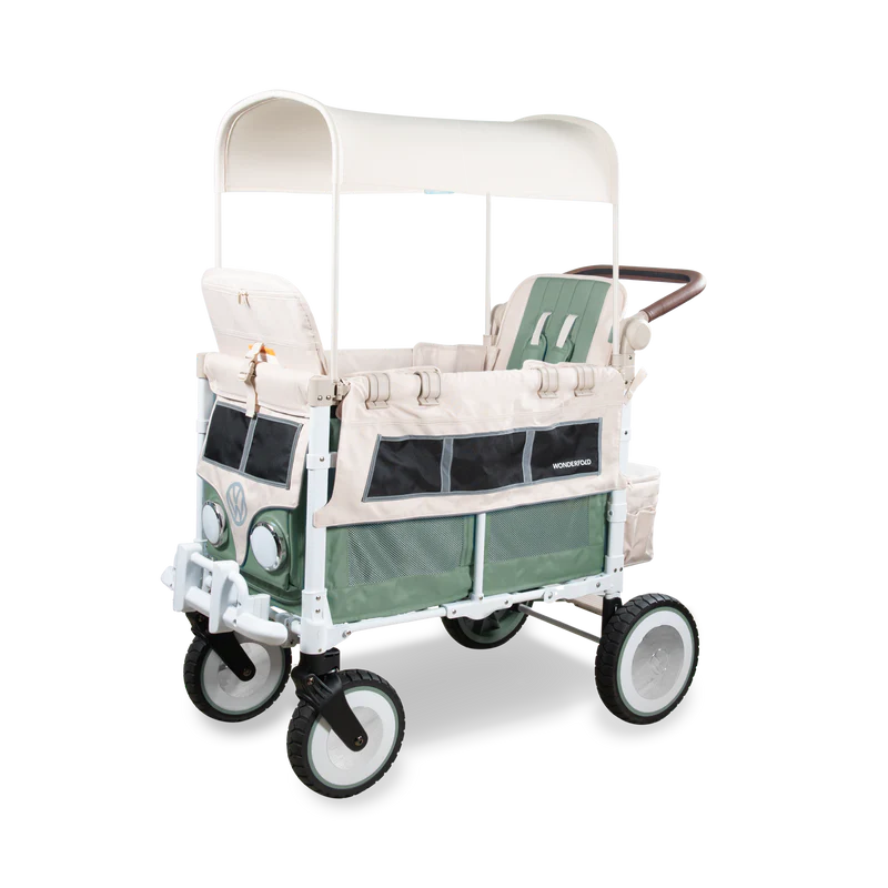Wonderfold VW 2 Volkswagen Kinderwagen 2-Sitzer - Grün