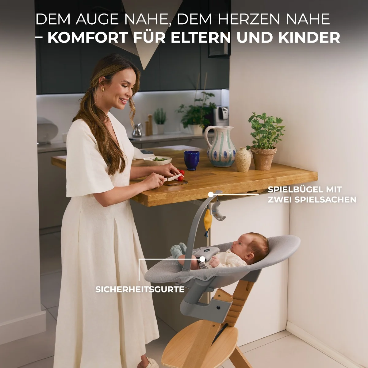 Kinderkraft Hochstuhl Enock mit Liegefunktion CALMEE Kinderkraft Hochstuhl Enock mit Liegefunktion CALMEE