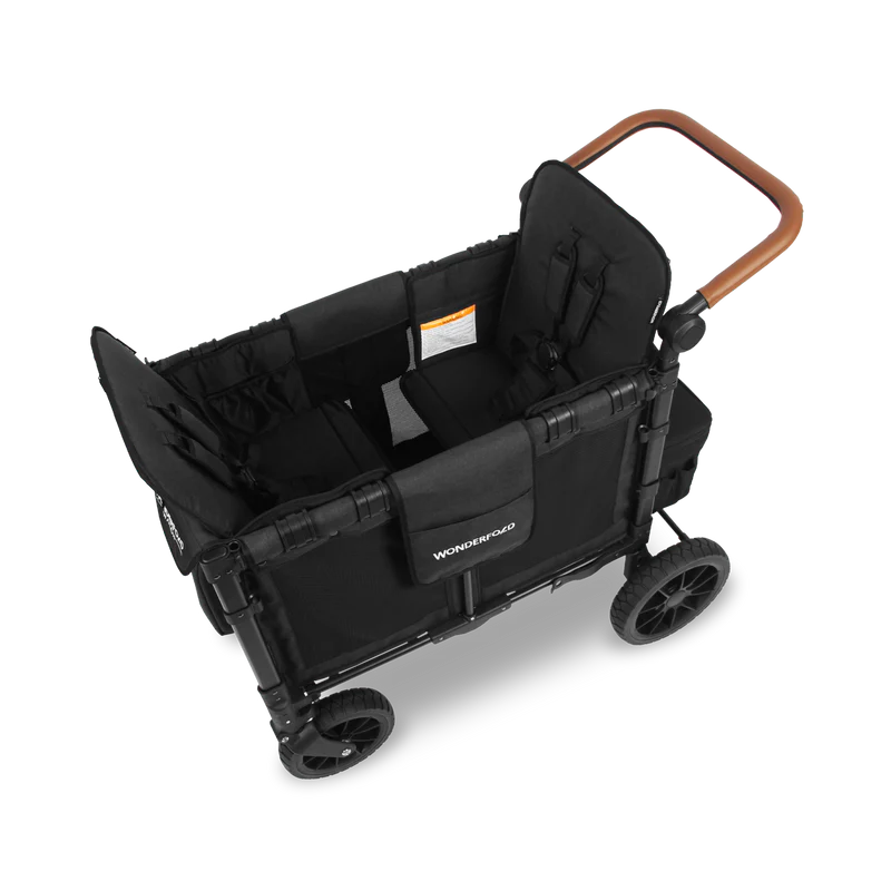 Wonderfold W2 Luxe KinderVan 2-Sitzer Schwarz