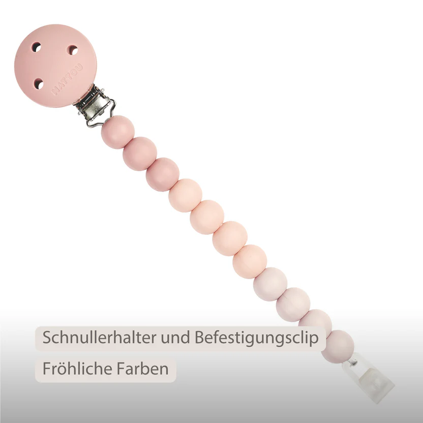 Nattou Schnullerkette Rosa
