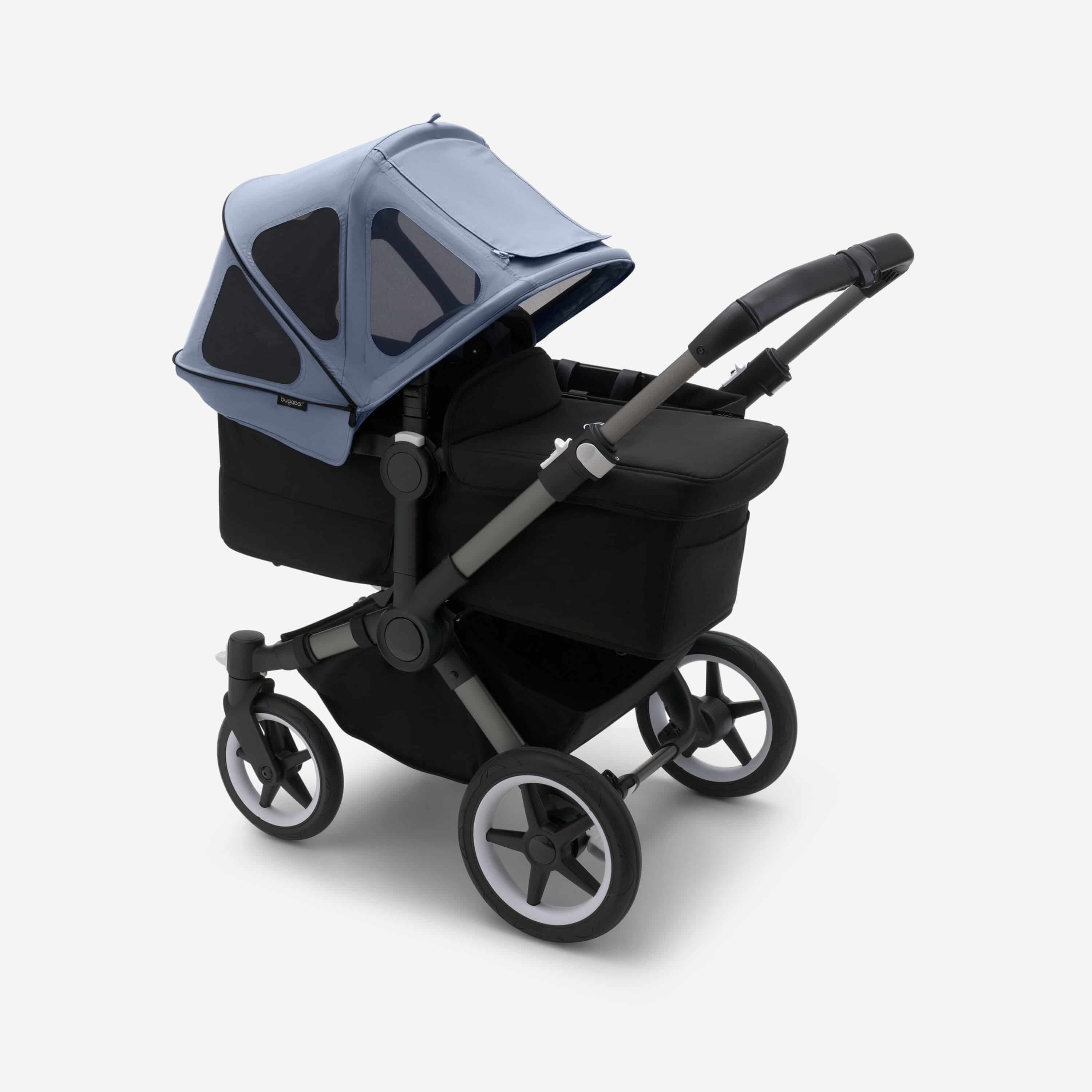 Bugaboo Donkey Sonnendach mit Lüftungsfenstern - Meerblau Bugaboo Donkey Sonnendach mit Lüftungsfenstern - Meerblau