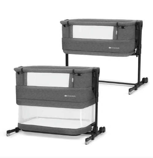 Kinderkraft 3in1 Beistellbett NESTE GROW grau Kinderkraft 3in1 Beistellbett NESTE GROW grau