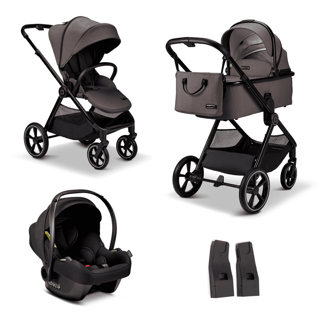 Moon AURA Kombikinderwagen Tonka 3in1 Set inkl. Babyschale Moon AURA Kombikinderwagen Tonka 3in1 Set inkl. Babyschale