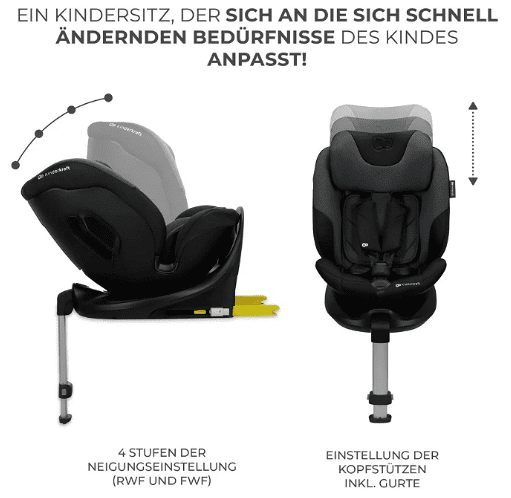 Kinderkraft Autositz I-FIX i-Size schwarz Kinderkraft Autositz I-FIX i-Size schwarz