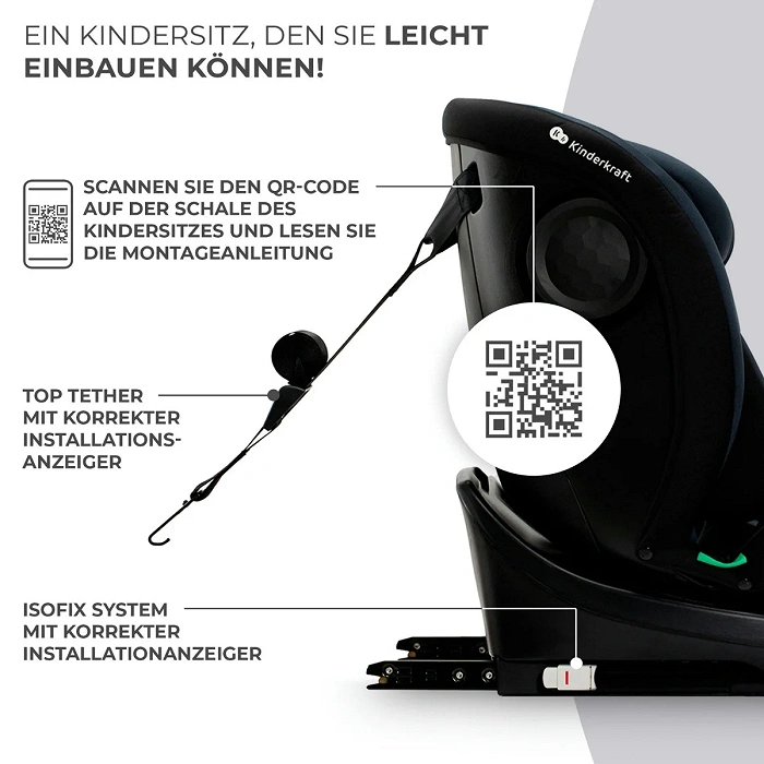Kinderkraft Kindersitz i-Grow i-Size black Kinderkraft Kindersitz i-Grow i-Size black
