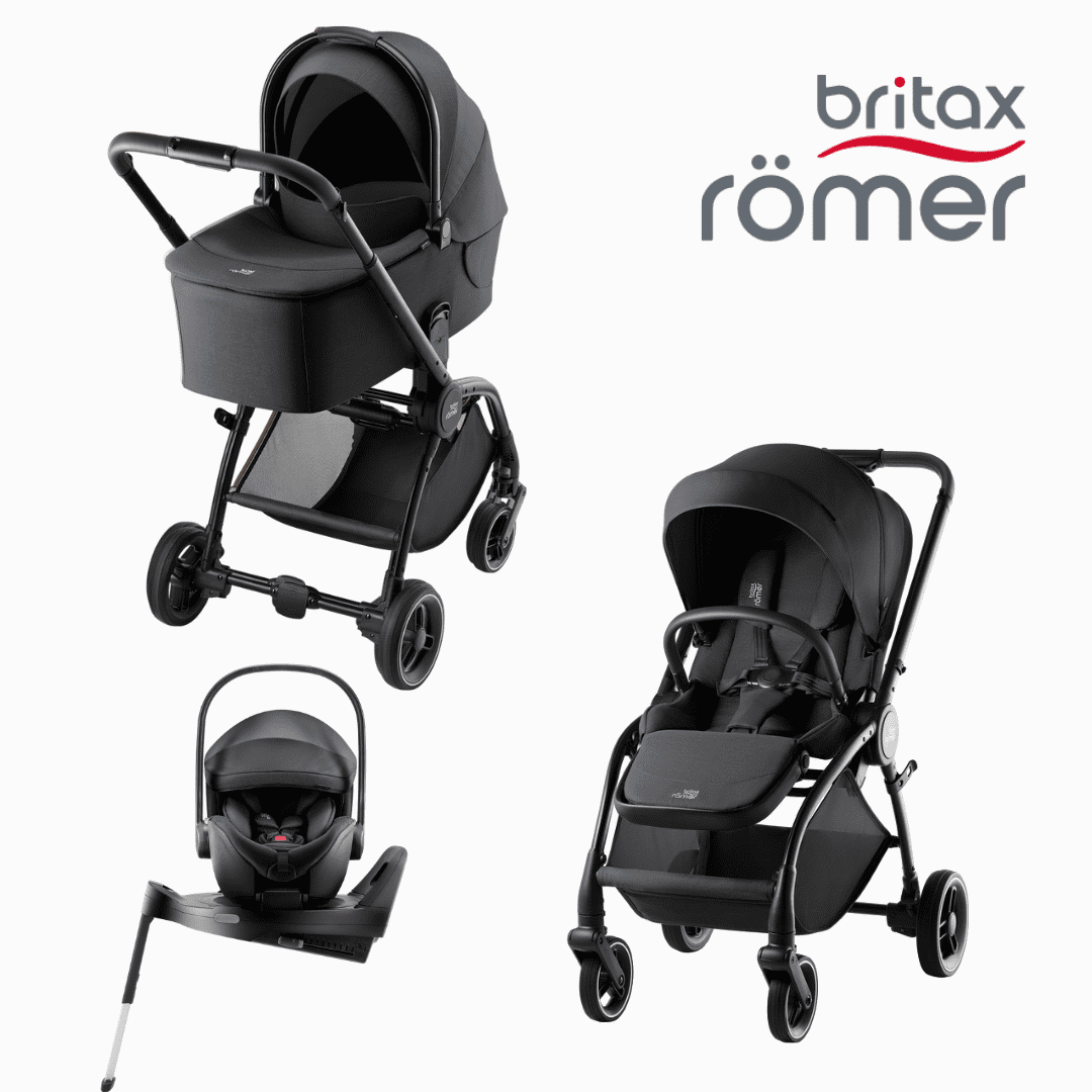Britax Römer 4in1 Comfort-Set RIO Style inkl. BABY-SAFE PRO Carbon Black und VARIO BASE 5Z