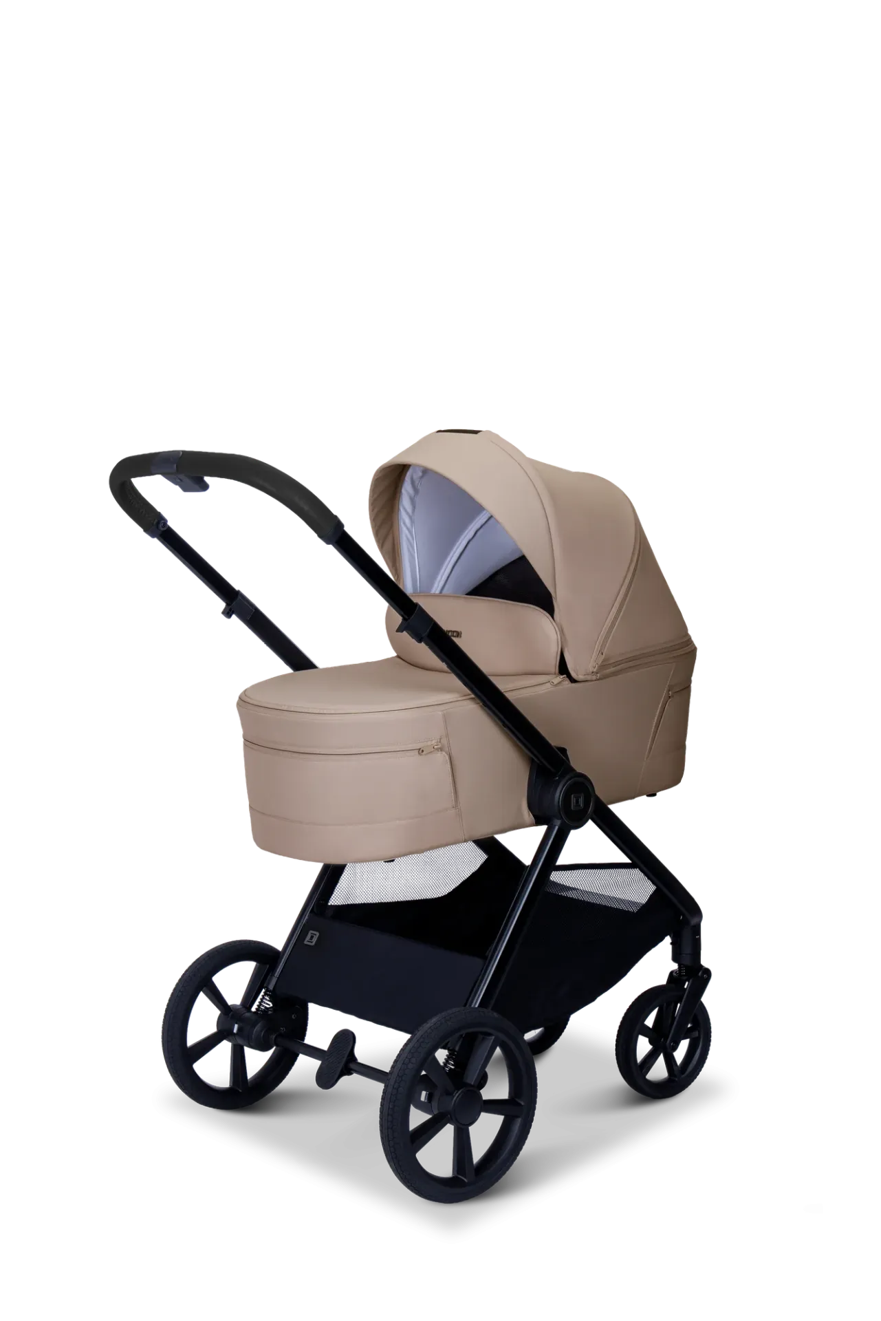 Moon STYLO 5in1 Kombikinderwagen-Set Sand inkl. Wickeltasche, Regenverdeck und Adaptern