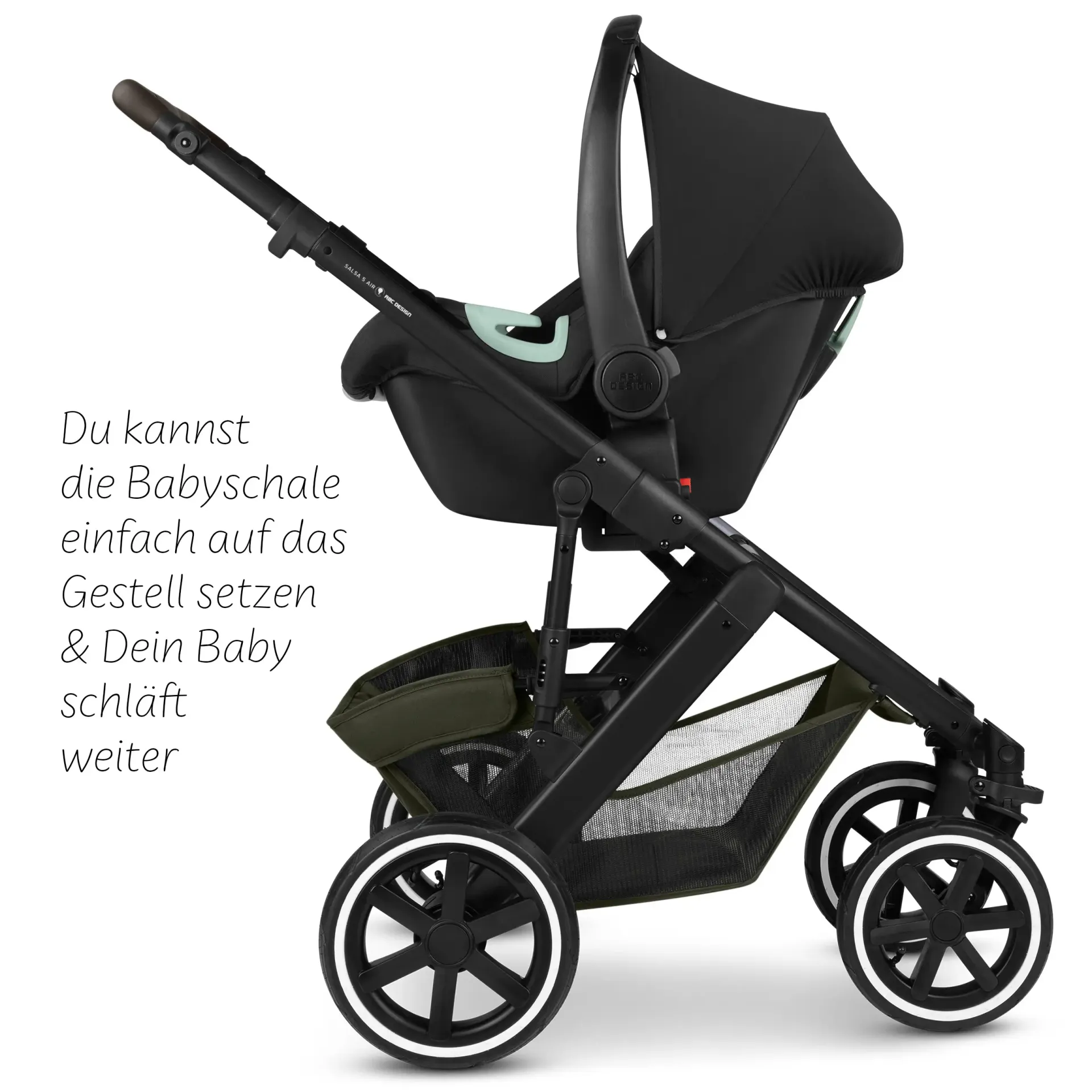 ABC Design Salsa 5 Air All in One Set inkl. Isofix Base Root - Avocado