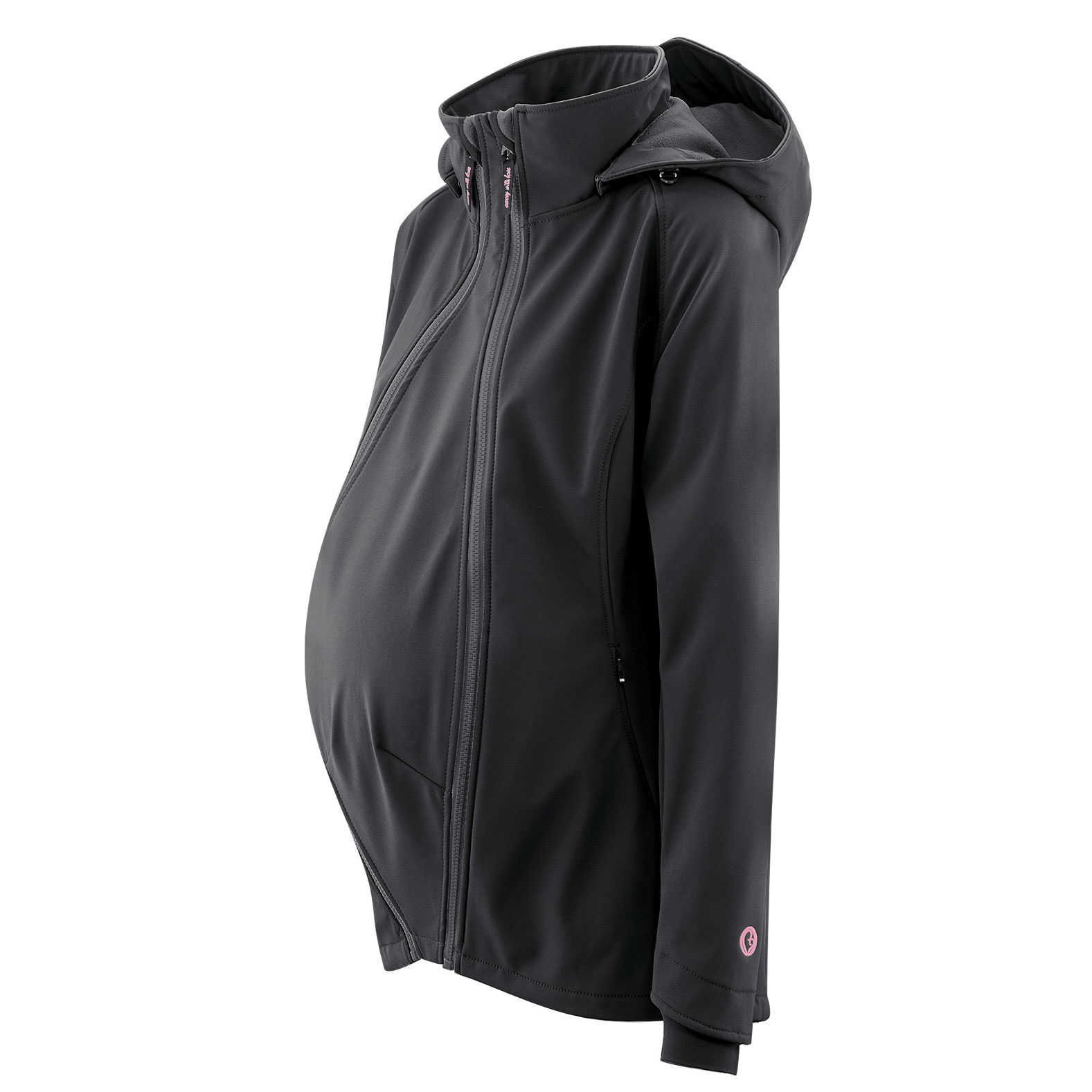 mamalila Softshell-Tragejacke Allrounder - schwarz 3XL