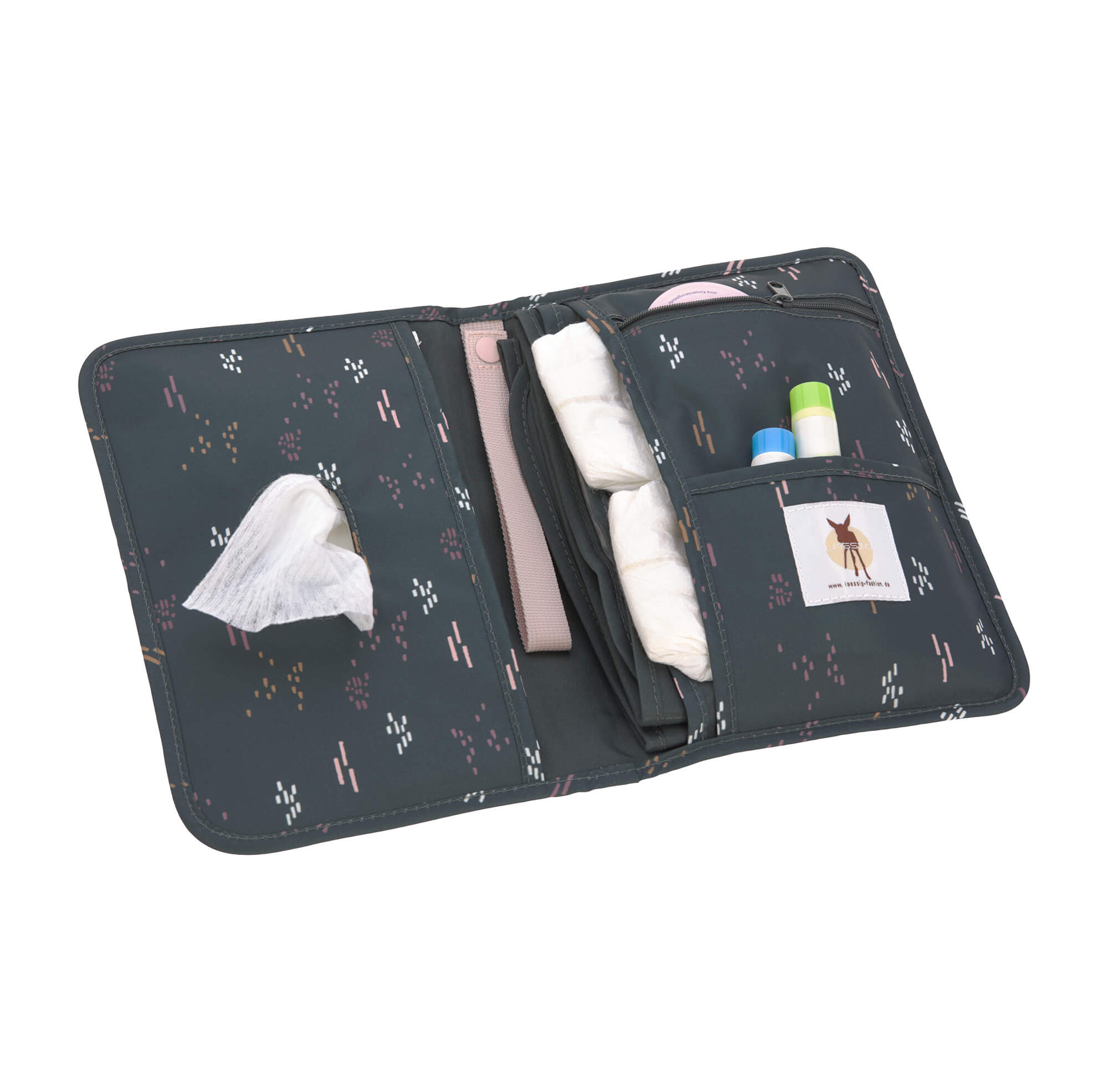 Lässig Changing Pouch Windeltasche Blobs forest Lässig Changing Pouch Windeltasche Blobs forest