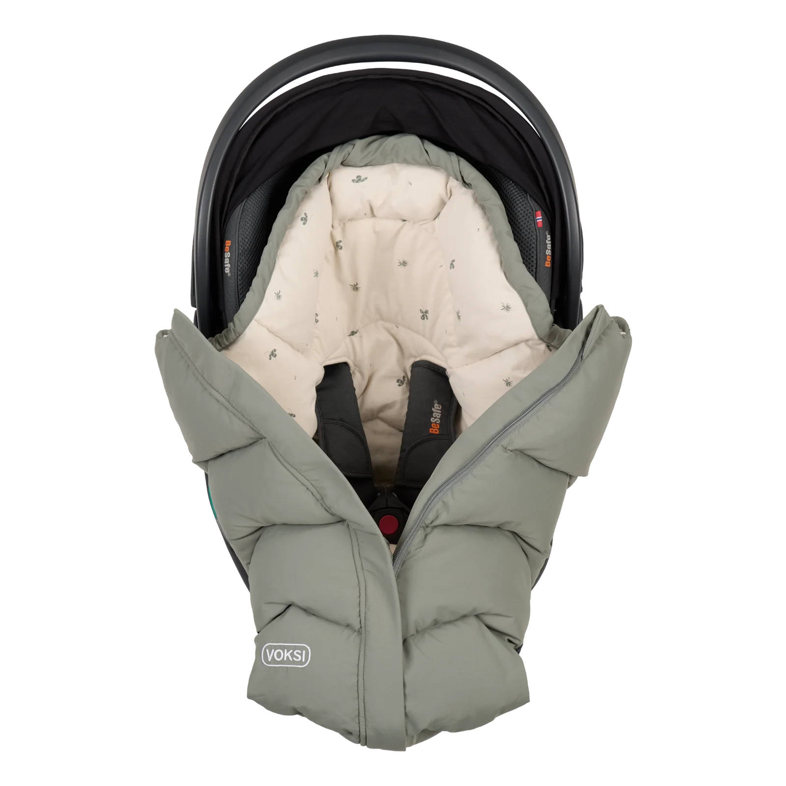 VOKSI Move Fußsack für Babyschale Meadow Green