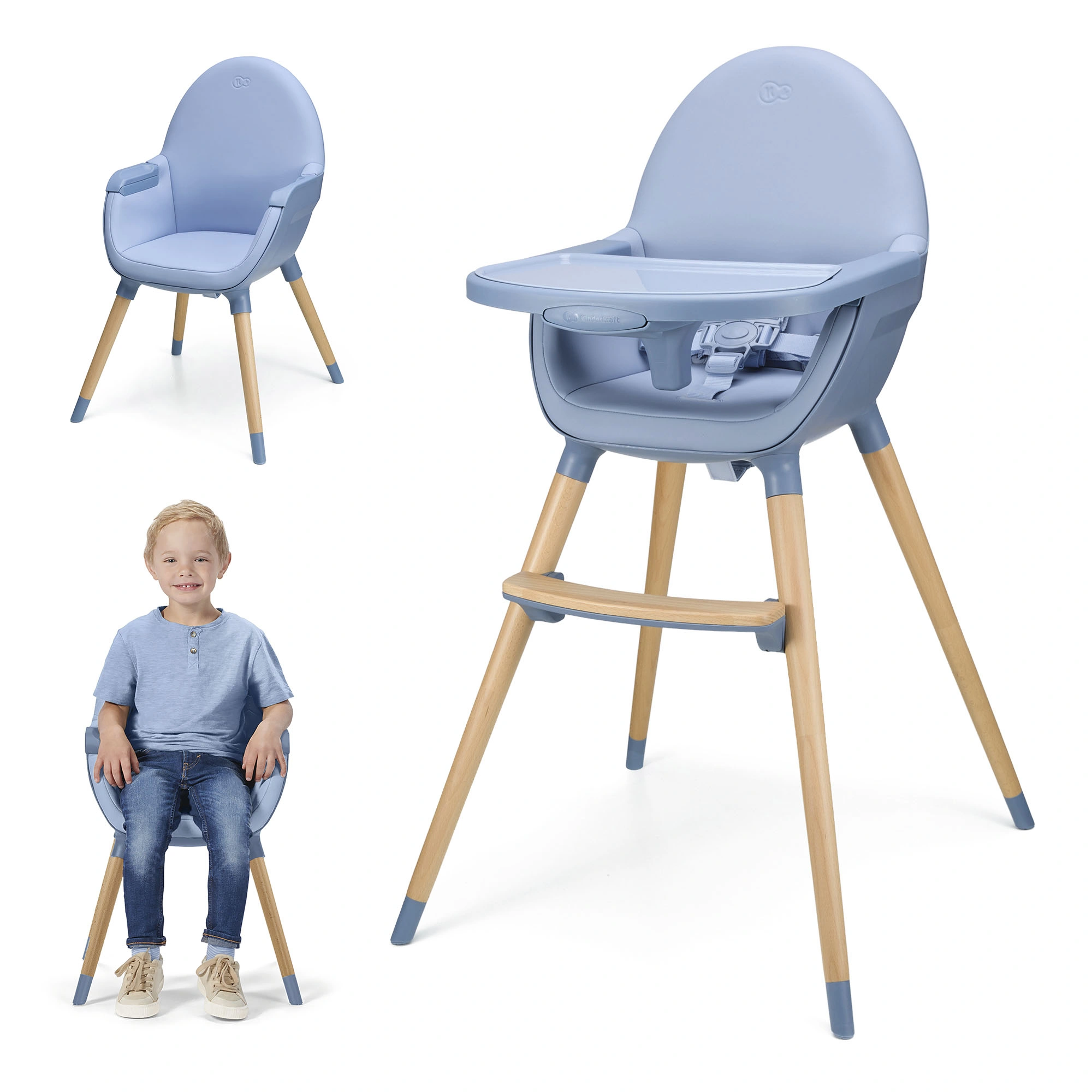 Kinderkraft Hochstuhl 2in1 FINI 2 Nordic Breeze