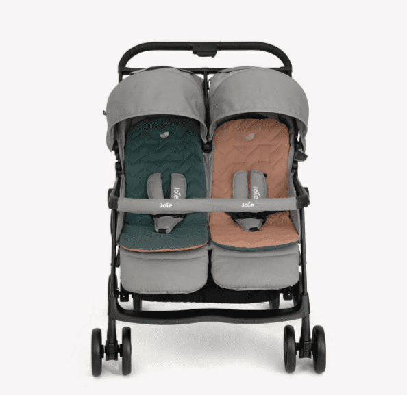 Joie Aire Twin inkl. Regenverdeck Pebble