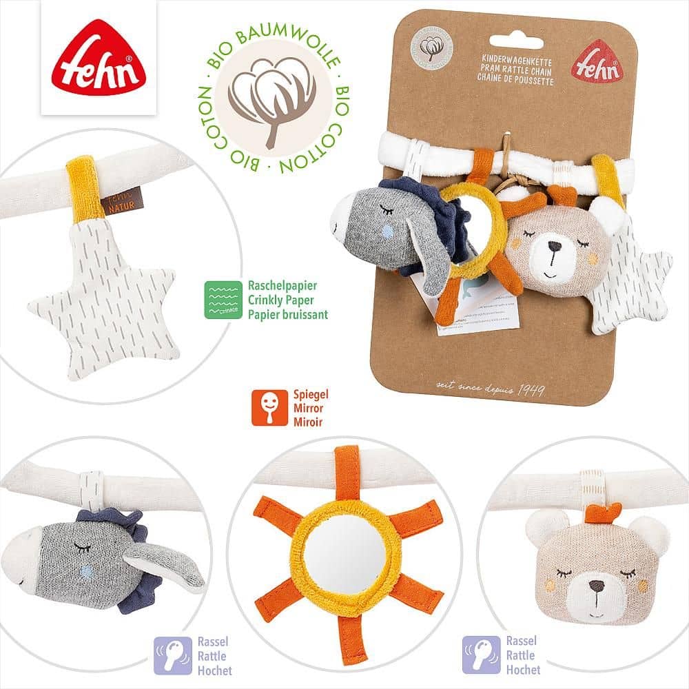 Fehn Kinderwagenkette Esel & Teddy Fehn Kinderwagenkette Esel & Teddy