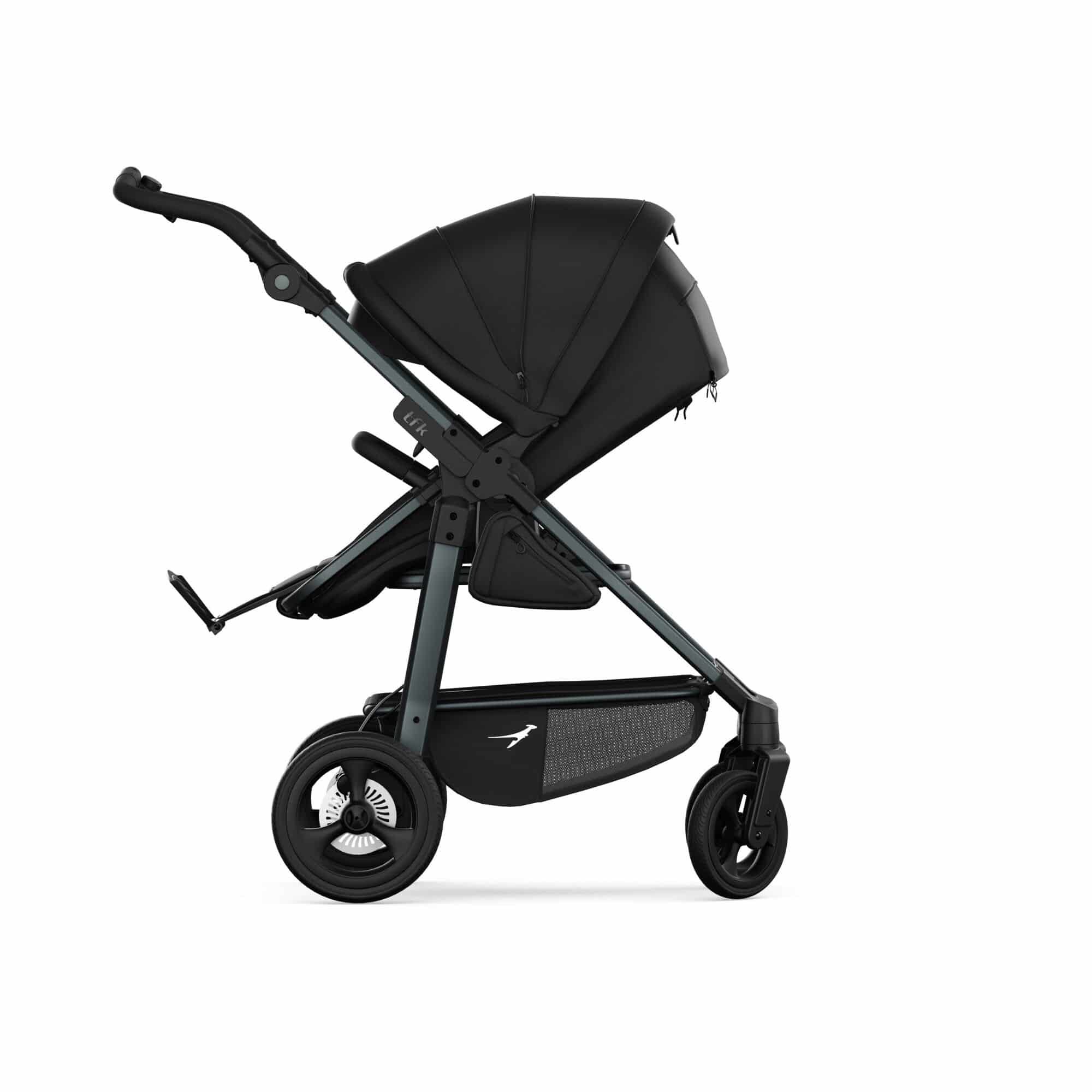 TFK Mono 4 3in1 Kinderwagen Set Schwarz mit CYBEX Cloud T i-Size Sepia Black & TFK Mono Adapter TFK Mono 4 3in1 Kinderwagen Set Schwarz mit CYBEX Cloud T i-Size Sepia Black & TFK Mono Adapter