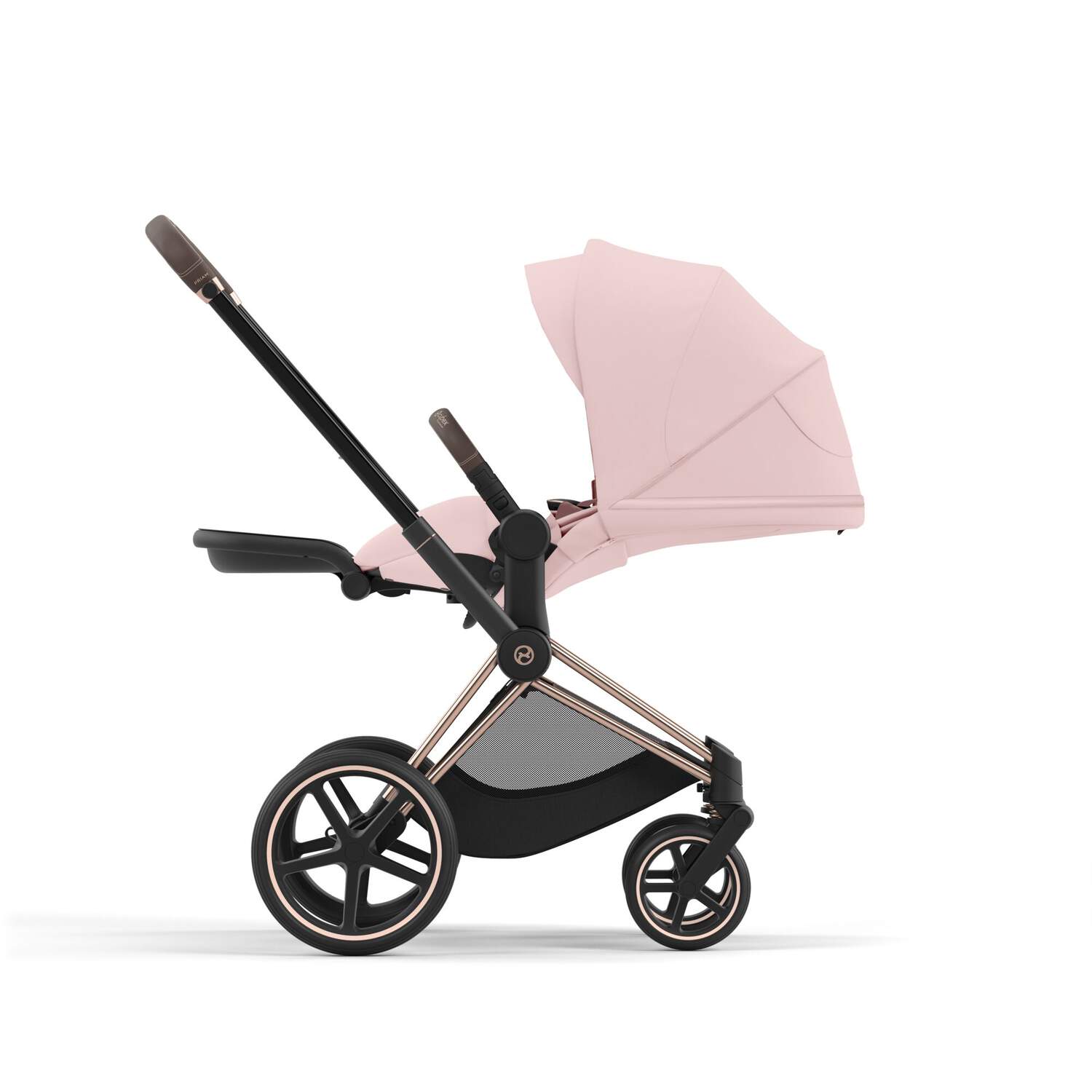 CYBEX PRIAM Kombikinderwagen matt schwarz peach pink CYBEX PRIAM Kombikinderwagen matt schwarz peach pink