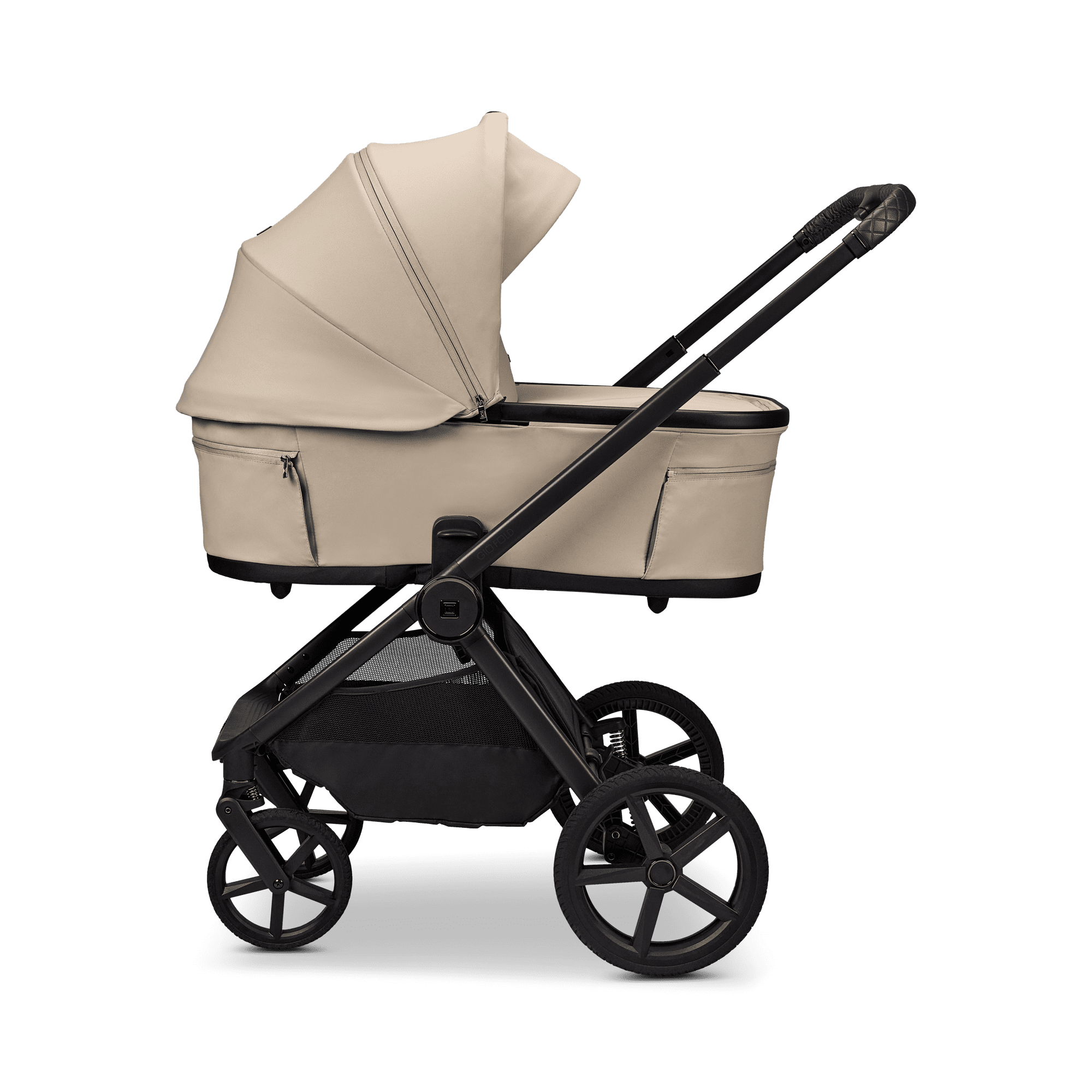 Moon GIO Fold Kombikinderwagen Sand mit Lightweight-Rädern