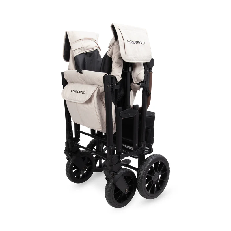 Wonderfold W2 Luxe Pro KinderVan 2-Sitzer - Beige