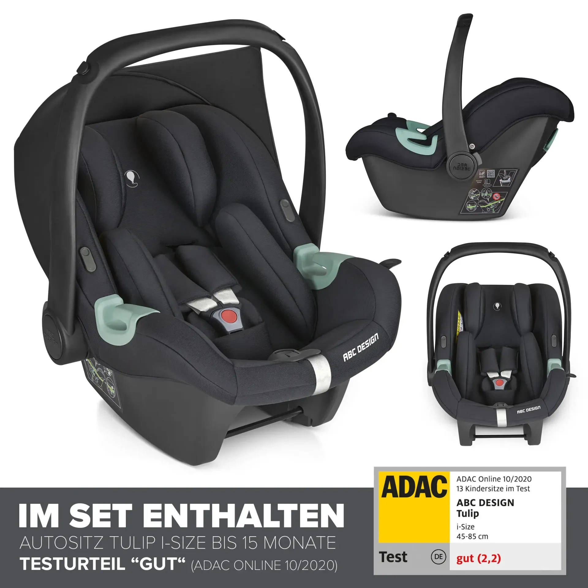 ABC Design Salsa 5 Air All in One Set inkl. Isofix Base Root - Avocado