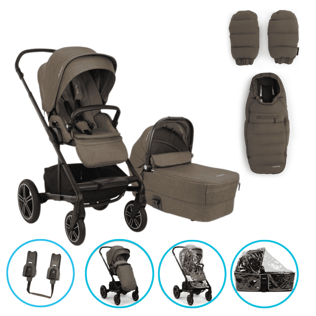 Nuna MIXX next 2in1 Kombikinderwagen Pistachio inkl. Winterset Pistachio & gratis Zubehör