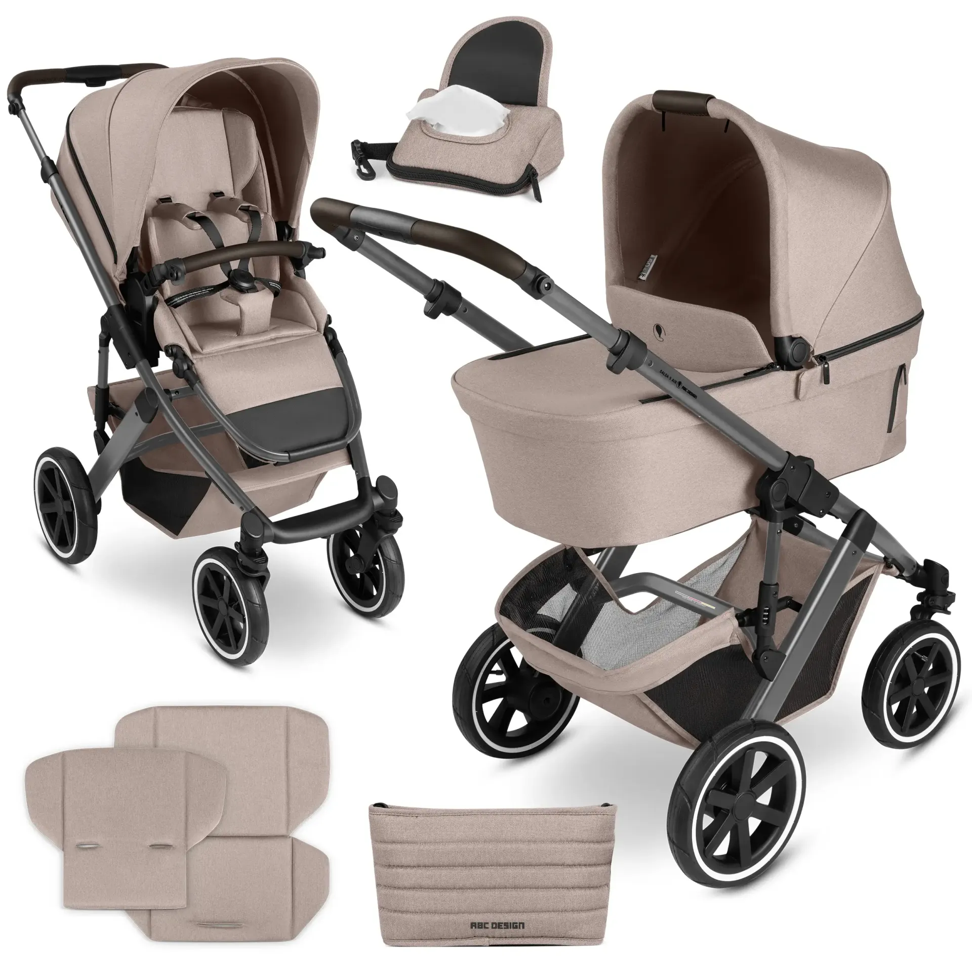 ABC Design Salsa 5 Air 4in1 Kinderwagen Set Camel inkl. Cybex Cloud T i-Size Sepia Black, Cybex Base T, ABC Design Adapter & gratis Zubehör – Entdecke das ABC Design Salsa 5 Air 4in1 Kinderwagen Set Camel: komfortabel, flexibel und sicher für Stadt & Natur. Inkl. CYBEX Cloud T i-Size Sepia Black, CYBEX Base T, ABC Design Adapter & gratis Zubehör ABC Design Salsa 5 Air 4in1 Kinderwagen Set Camel inkl. Cybex Cloud T i-Size Sepia Black, Cybex Base T, ABC Design Adapter & gratis Zubehör – Entdecke das ABC Design Salsa 5 Air 4in1 Kinderwagen Set Camel: komfortabel, flexibel und sicher für Stadt & Natur. Inkl. CYBEX Cloud T i-Size Sepia Black, CYBEX Base T, ABC Design Adapter & gratis Zubehör