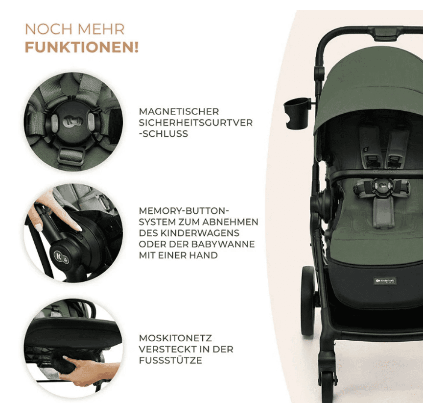 Kinderkraft Buggy YOXI grün Kinderkraft Buggy YOXI grün